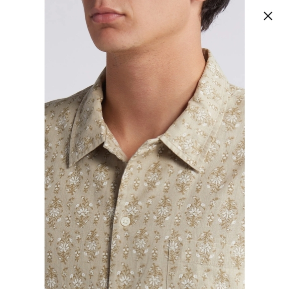 Linen Treasure & Bond Mens Camp Shirt - Picture 3 of 10
